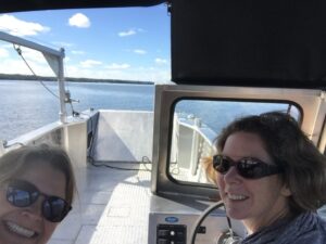 Elizabeth Guthrie Nichols on a Boat - College of Natural Resources at NC State University