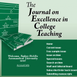The Journal on Excellence in College Teaching cover - The Larson Lab @ NCSU - College of Natural Resources at NC State University